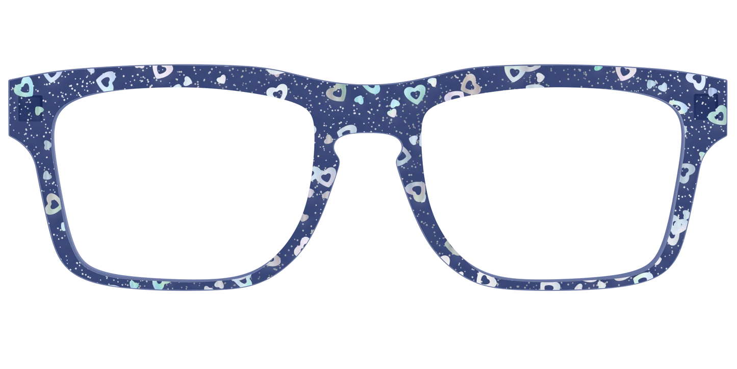 The Denim Heart Glitter Crystal