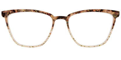 The Khaki Tortoise Crystal Split with Gold Flakes
