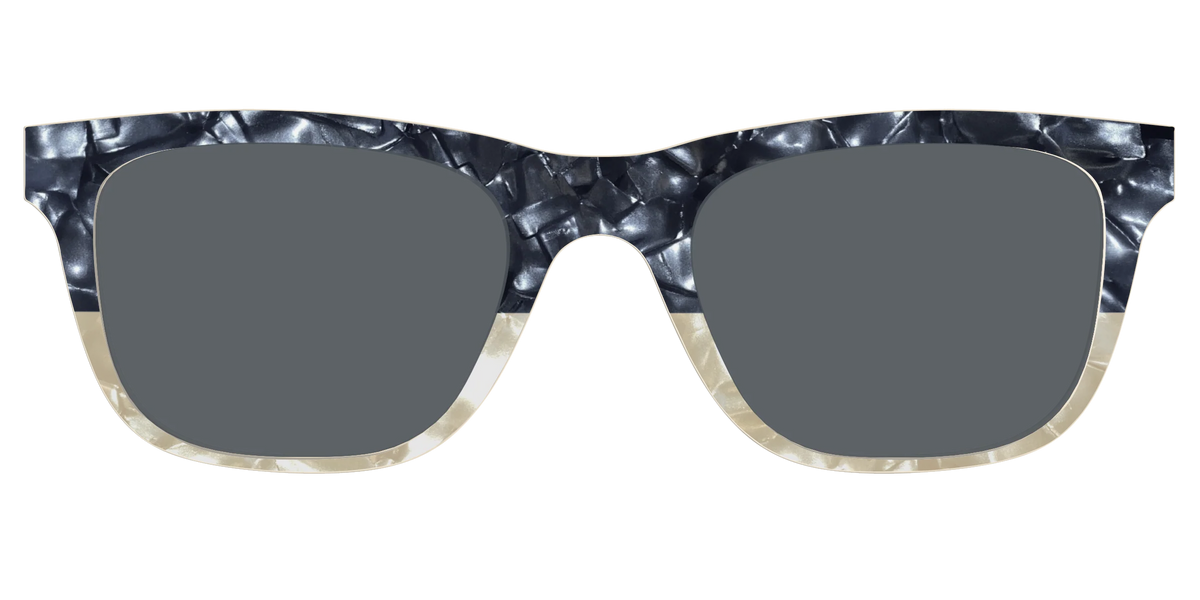 The Polarized Navy to Taupe Pearl Split Sun Top