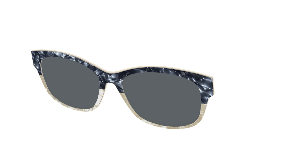 The Polarized Navy to Taupe Pearl Split Sun Top