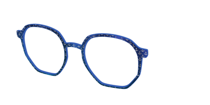 The Blue Shimmer with Silver Foil Anchors