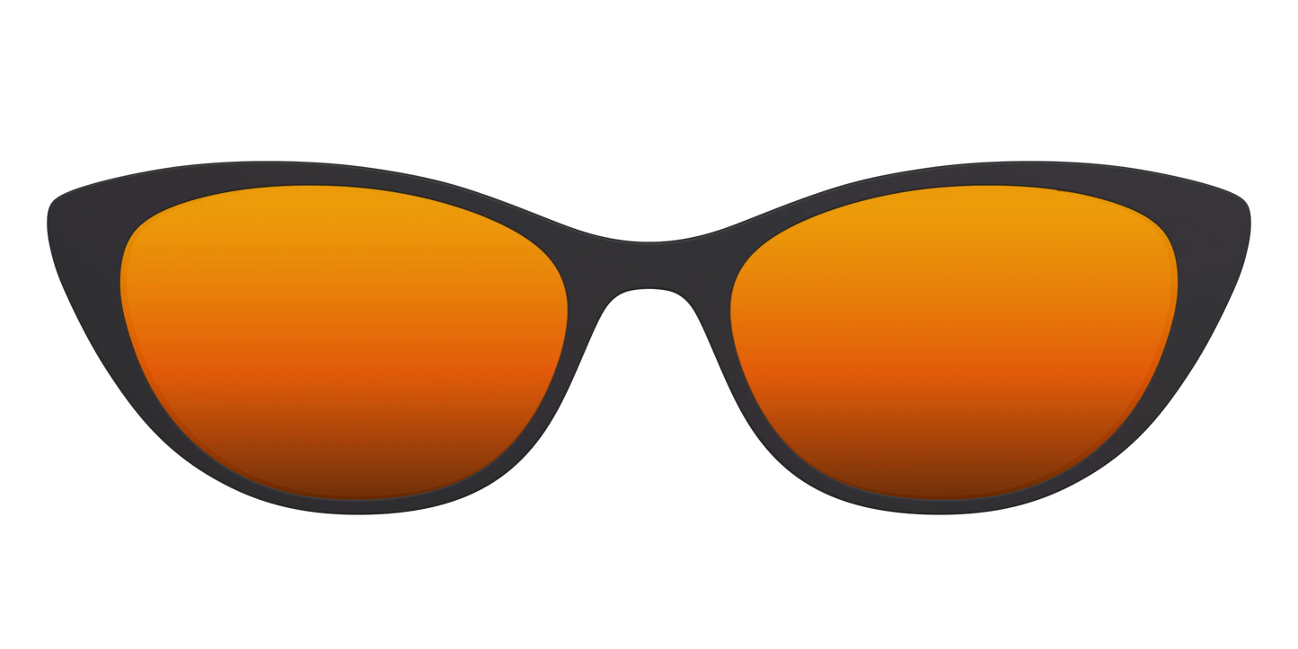 The Polarized Orange Reflective Sun Top