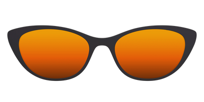 The Polarized Orange Reflective Sun Top