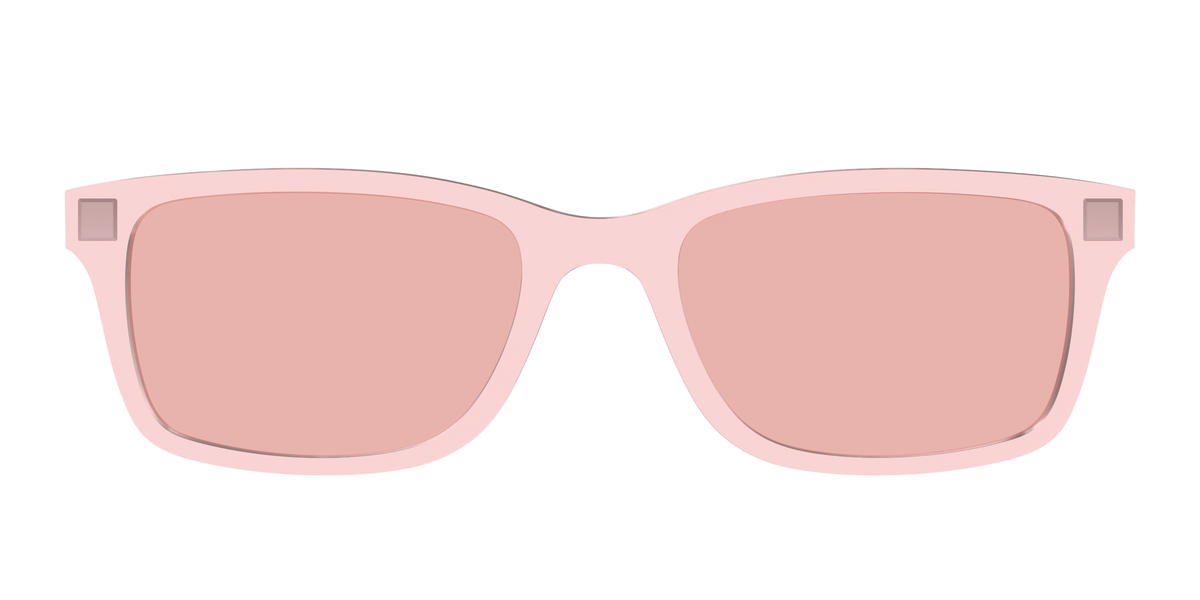 The Pink Crystal With Coral Pink Lens