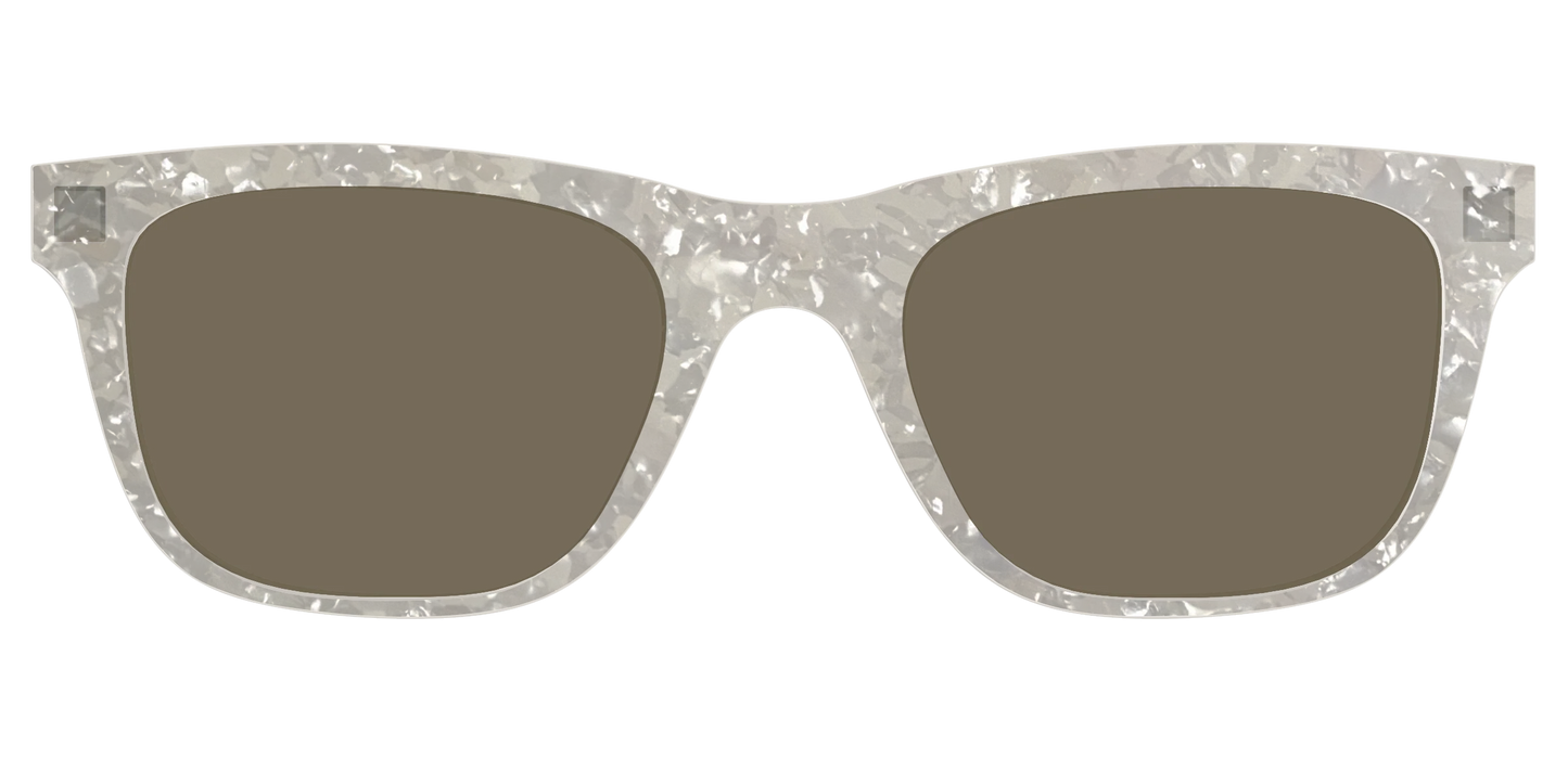 The Polarized White Quartz Pearl Sun Top