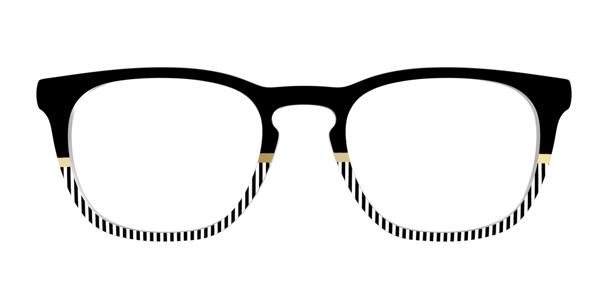 The Chic Stripes Crystal with Gold Foil