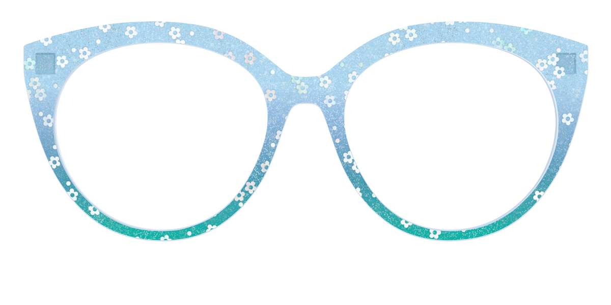 The Sky Blue Crystal with Daisy Glitter