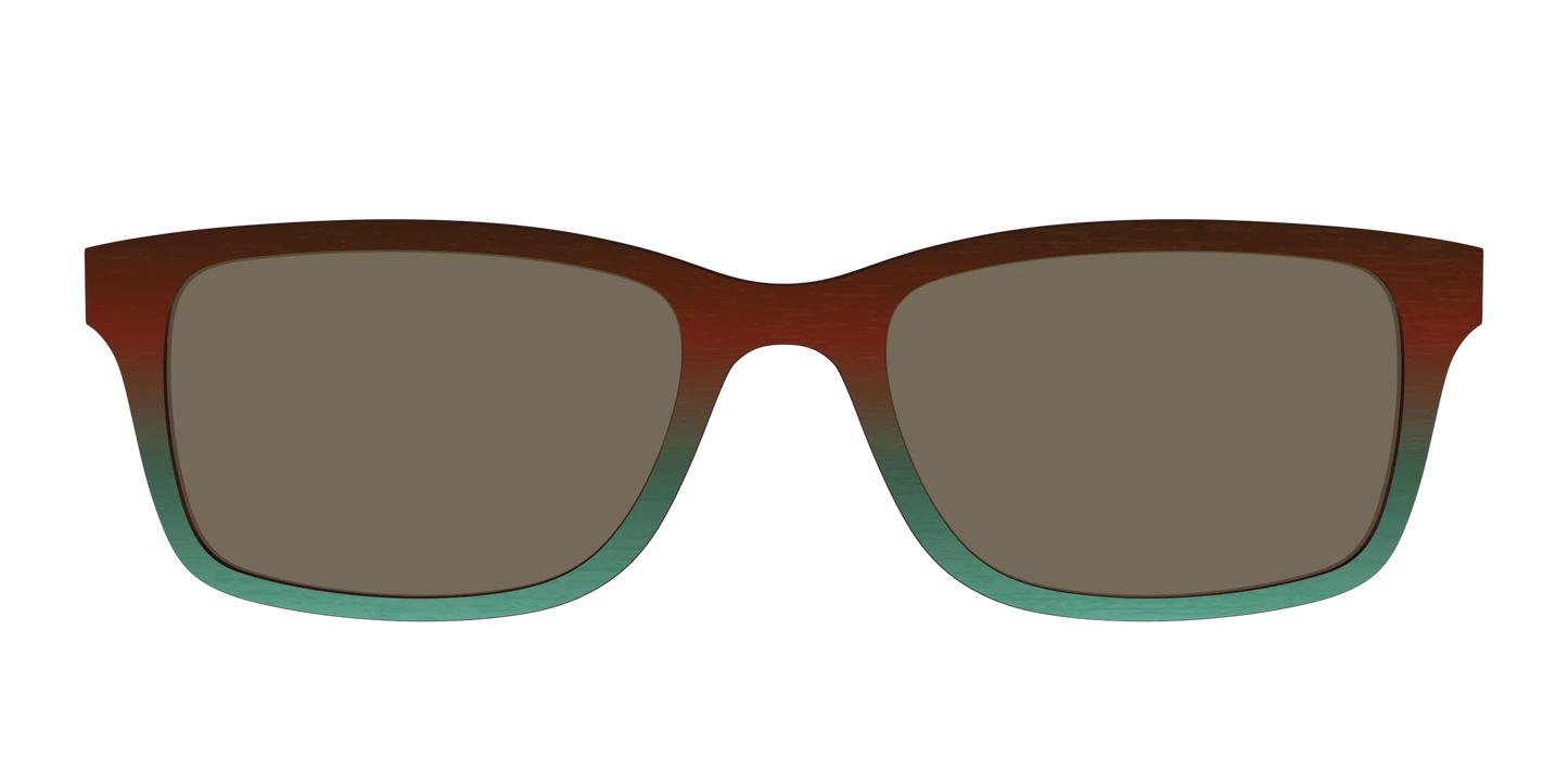 The Polarized Mahogany to Juniper Woodgrain Sun Top