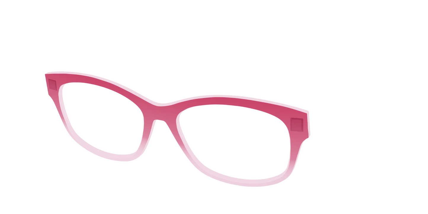 The Flamingo to Blush Gradient Crystal