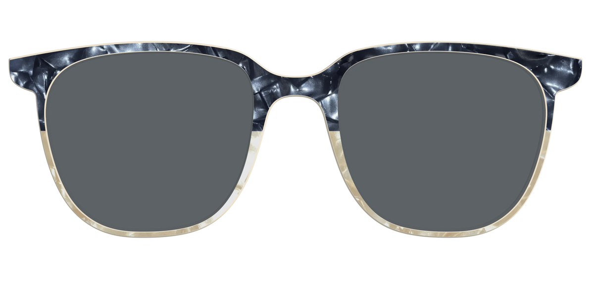 The Polarized Navy to Taupe Pearl Split Sun Top