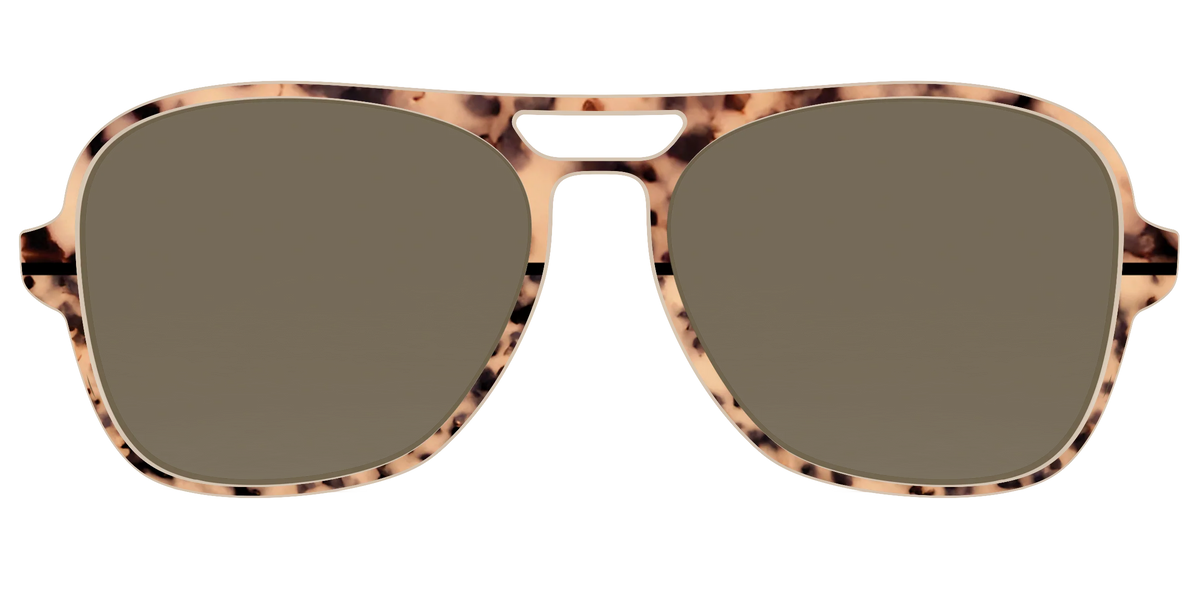 The Polarized Bisque Tortoise Split Sun Top