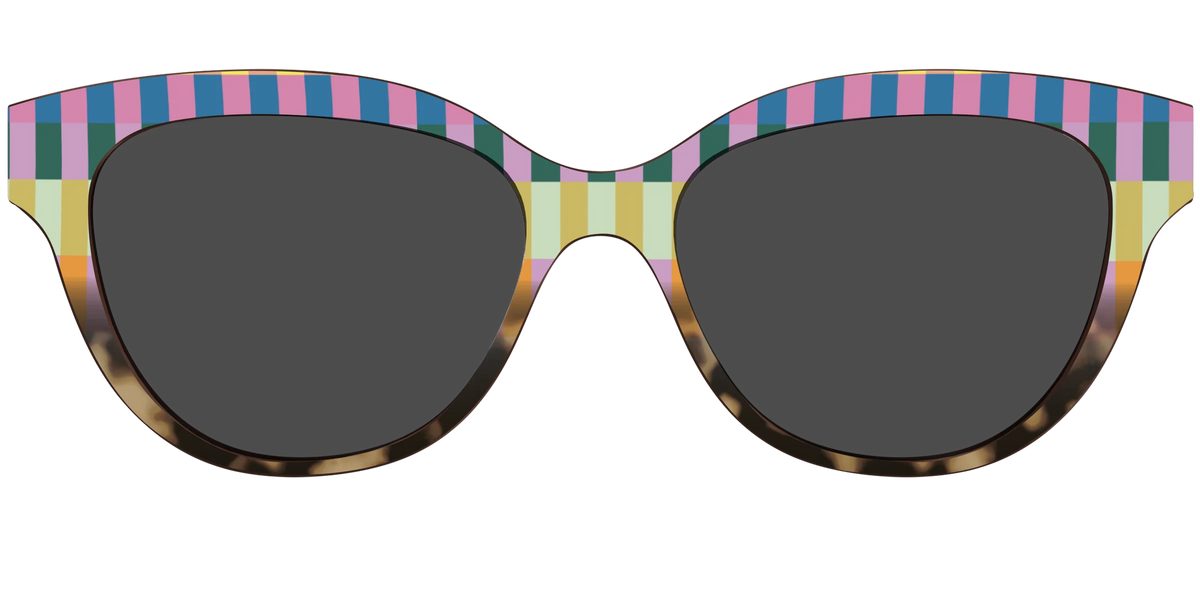 The Polarized Summer Stripes Tortoise Sun Top