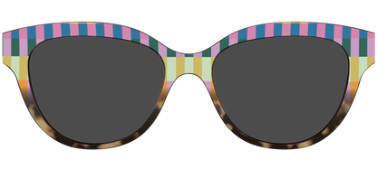The Polarized Summer Stripes Tortoise Sun Top