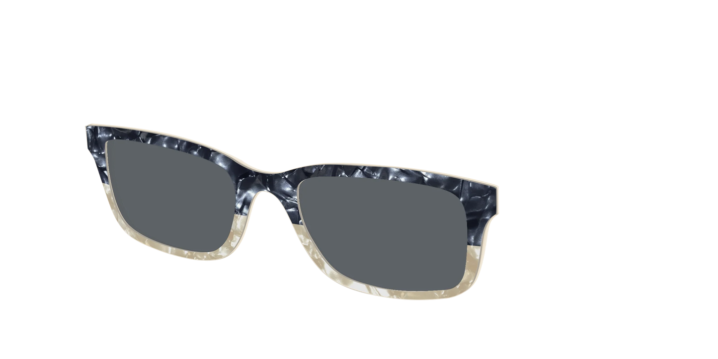 The Polarized Navy to Taupe Pearl Split Sun Top