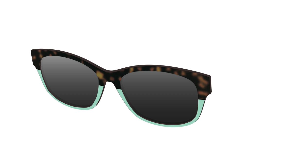 The Polarized Matcha Split Sun Top