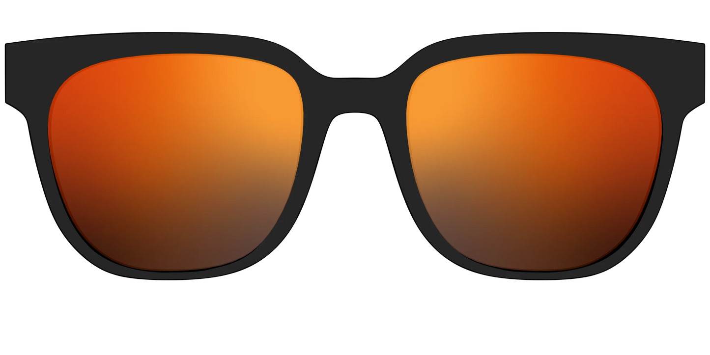 The Polarized Orange Reflective Sun Top