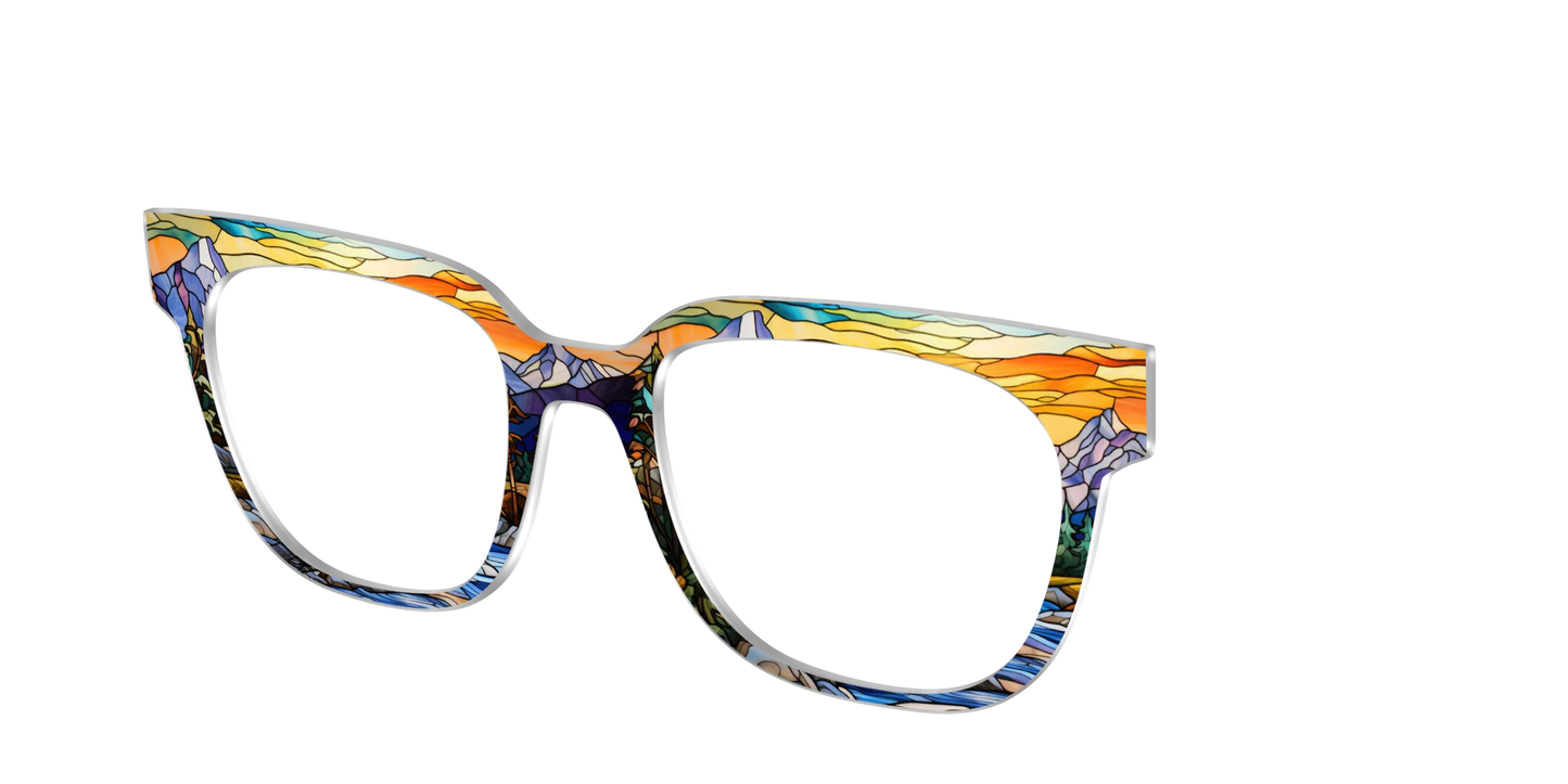 The Mountainscape Stained Glass