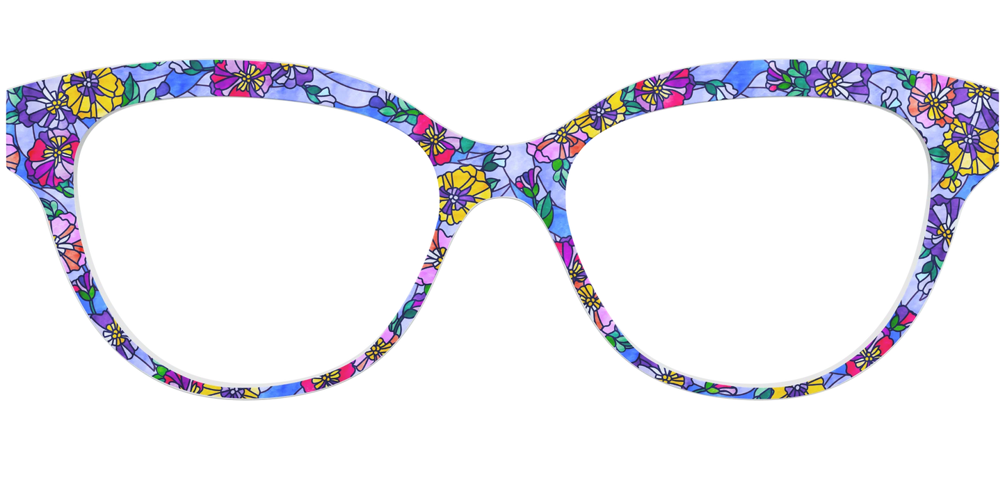 The Pansy Stained Glass