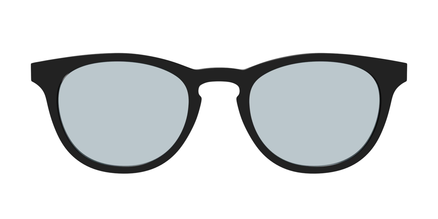 The Black With Slate Blue Lens