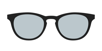 The Black With Slate Blue Lens