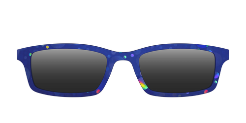 The Polarized Navy Holographic Bubbles Sun Top