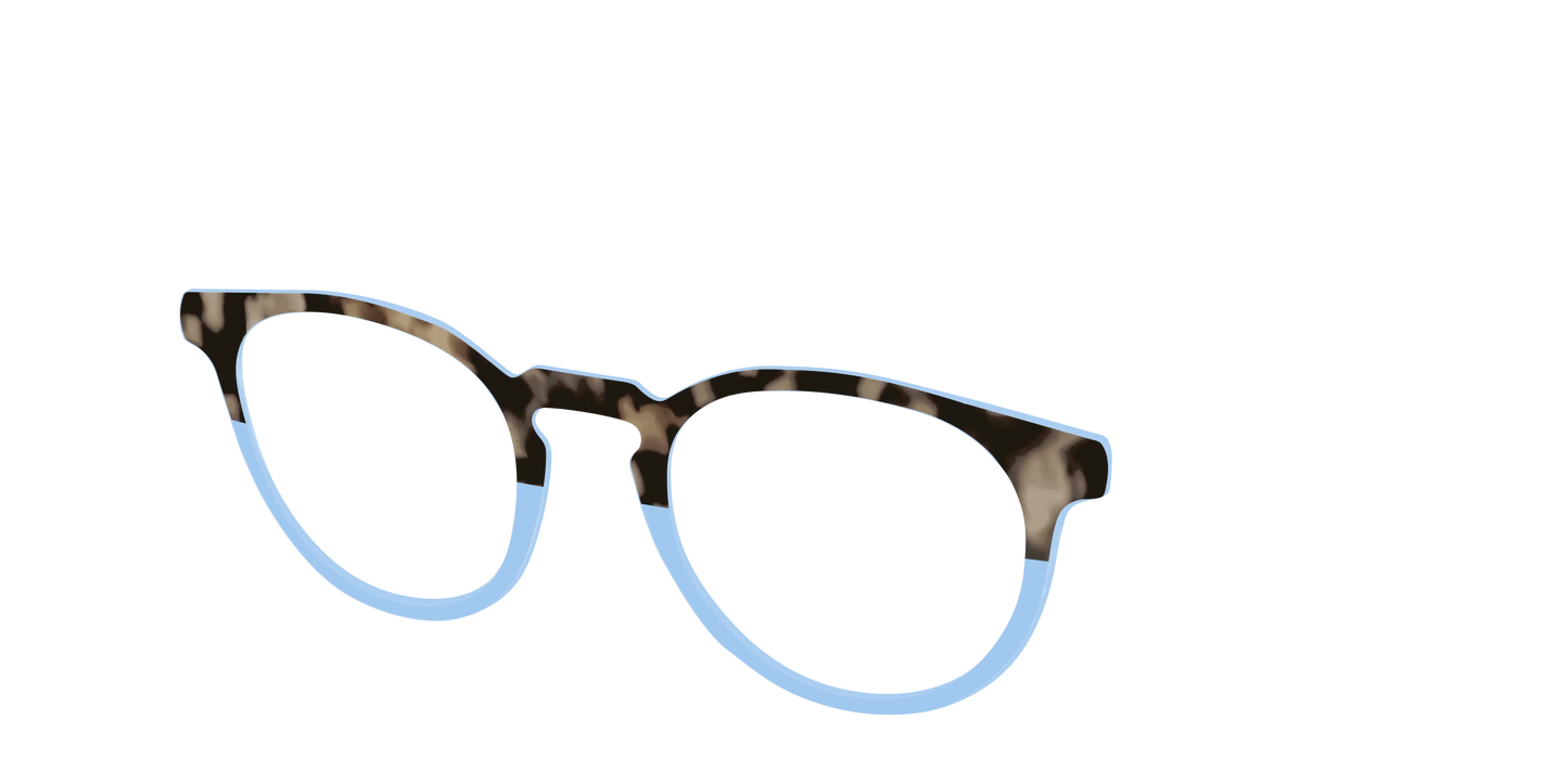 The Denim Tortoise Crystal Split