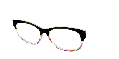 The Chic Pride Stripes Crystal with Gold Foil