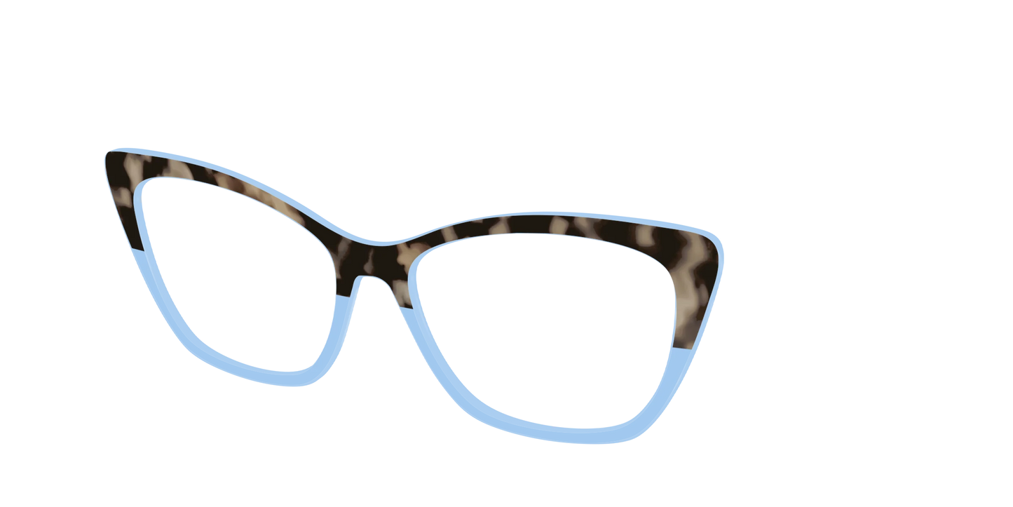 The Denim Tortoise Crystal Split