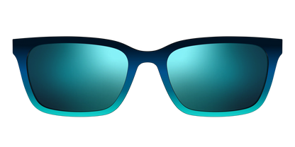 The Polarized Royal Blue to Seafoam Gradient Sun Top