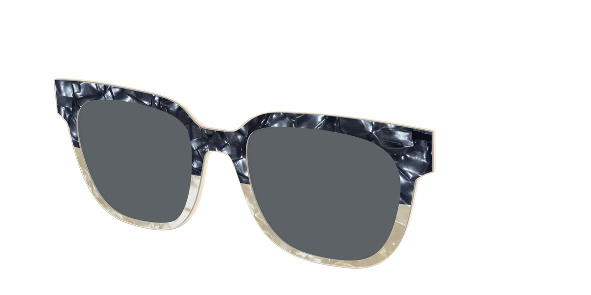The Polarized Navy to Taupe Pearl Split Sun Top