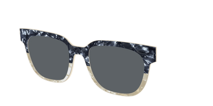 The Polarized Navy to Taupe Pearl Split Sun Top