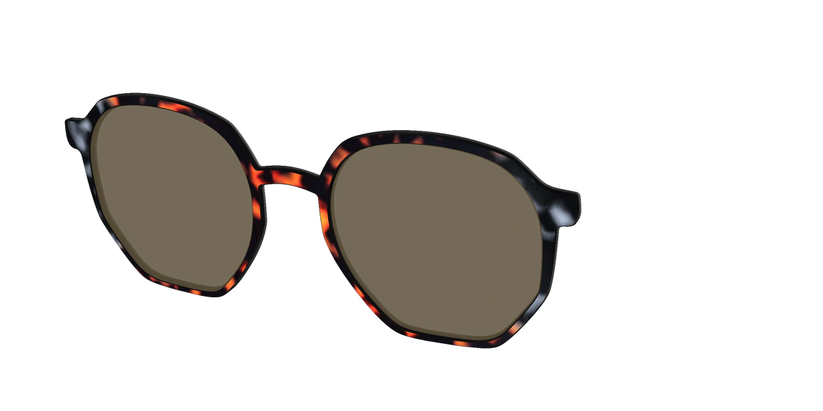 The Polarized Gray & Amber Tortoise Sun Top