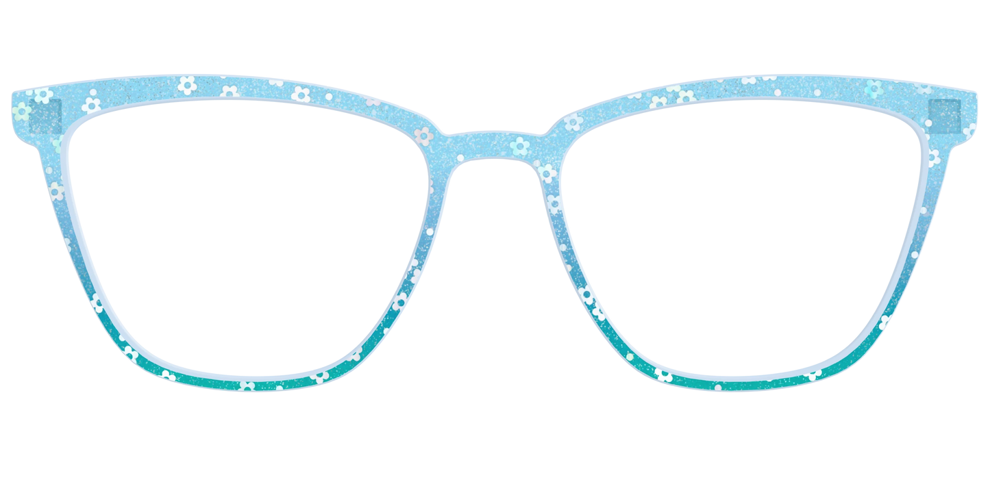 The Sky Blue Crystal with Daisy Glitter