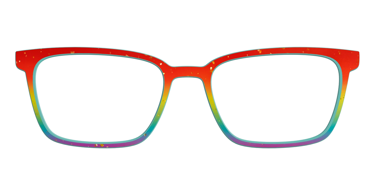 The Spectrum Gradient with Gold Flakes