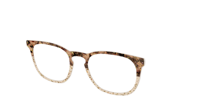 The Khaki Tortoise Crystal Split with Gold Flakes