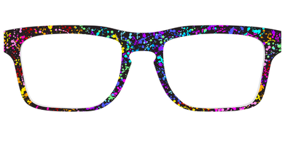 The Rainbow Splatter Black