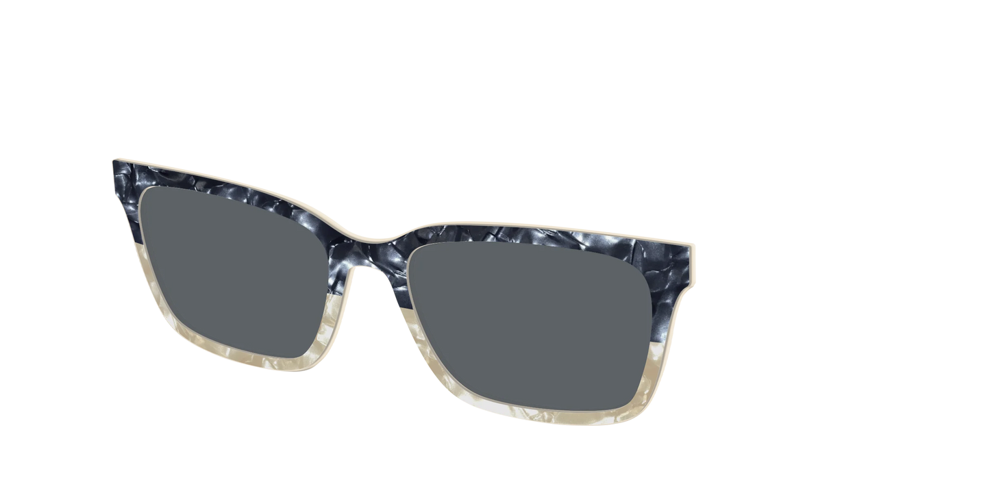 The Polarized Navy to Taupe Pearl Split Sun Top