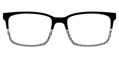 The Chic Stripes Crystal with Gold Foil