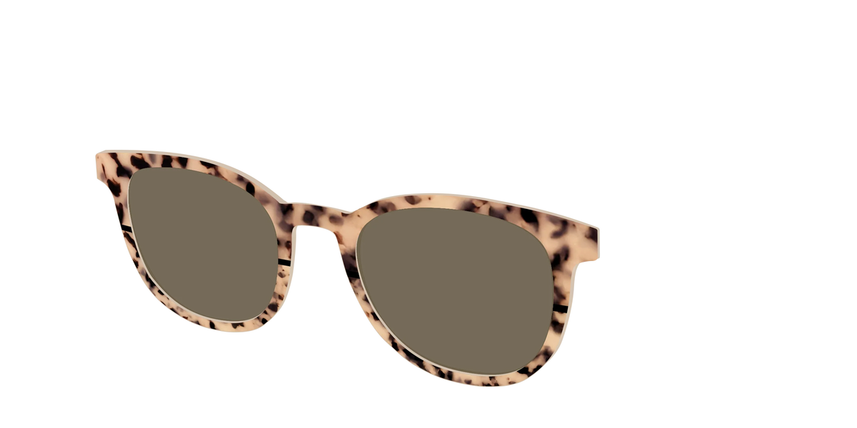 The Polarized Bisque Tortoise Split Sun Top