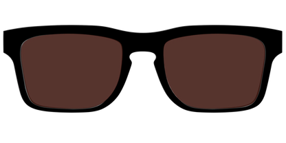 The Black with Brown Golf Lens