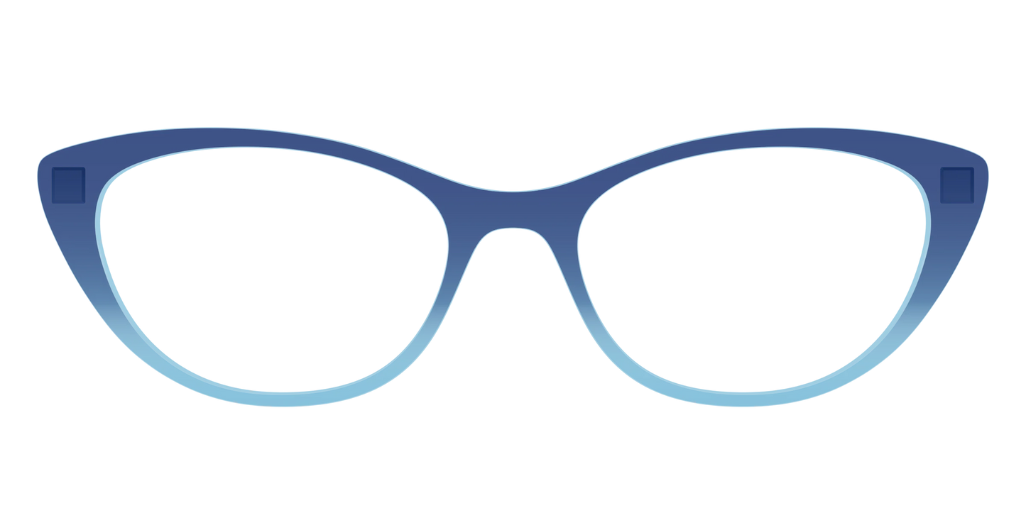 The Indigo to Sky Blue Gradient Crystal