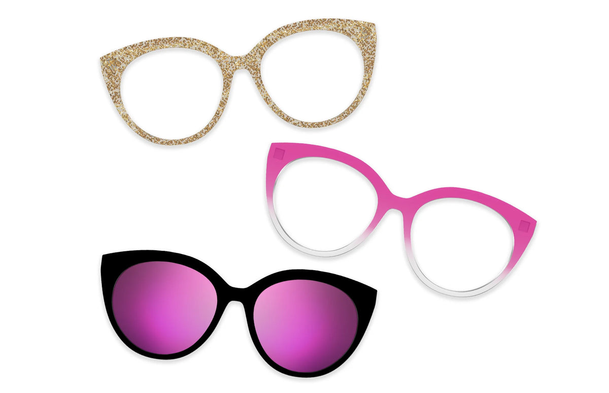 Pink Glitter Clear - Set