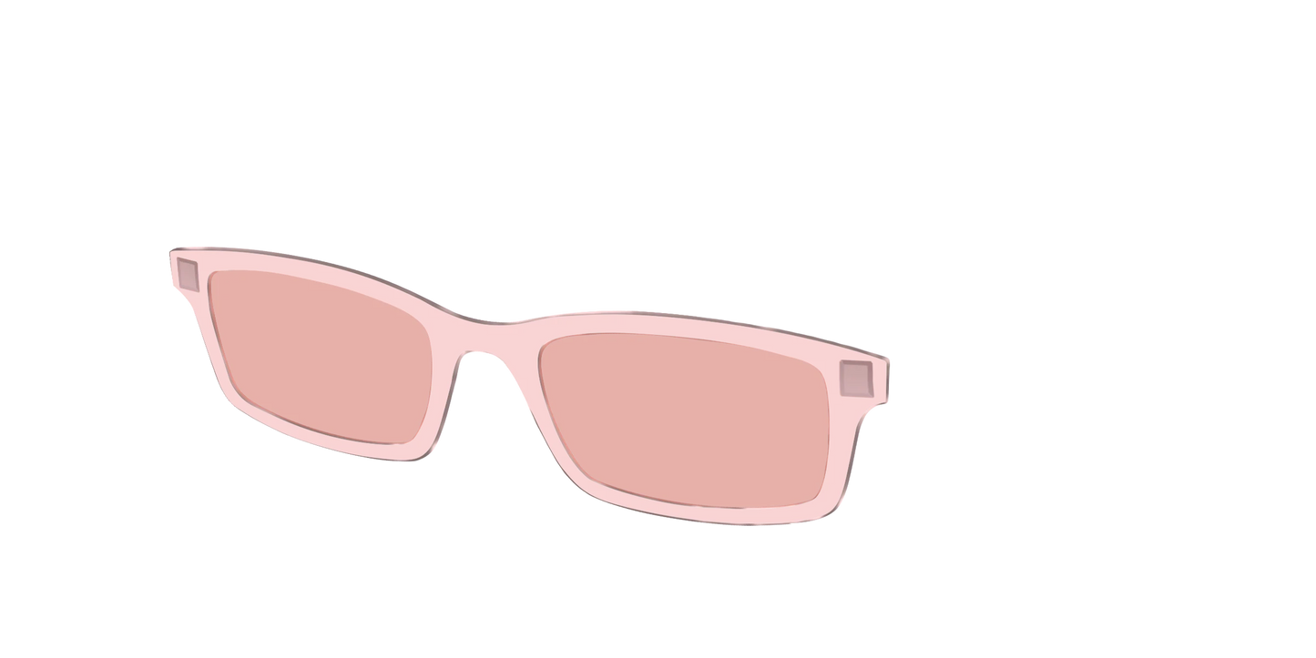 The Pink Crystal With Coral Pink Lens