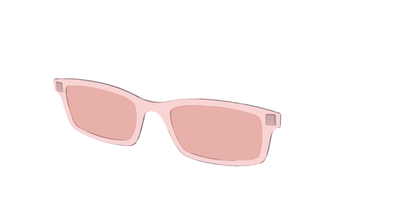 The Pink Crystal With Coral Pink Lens