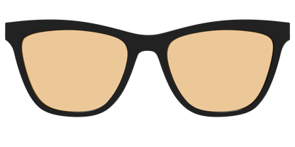 The Black With Umber Brown Lens