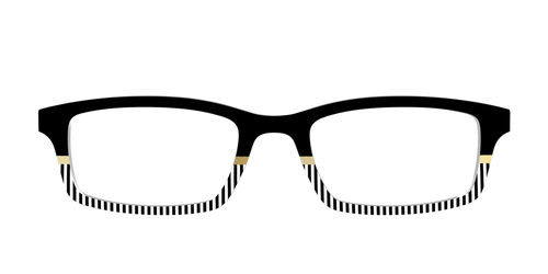 The Chic Stripes Crystal with Gold Foil