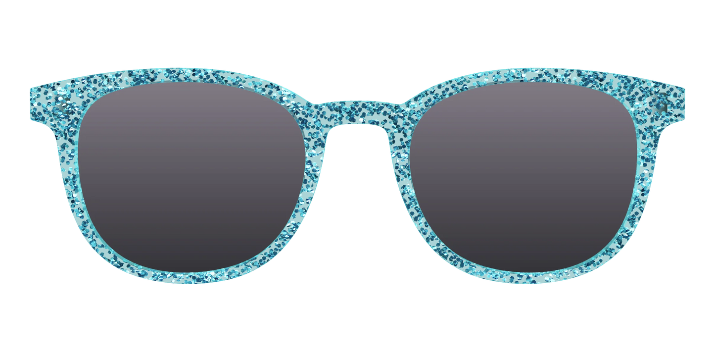 The Polarized Aquamarine Sparkle Sun Top