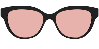 The Black With Coral Pink Lens