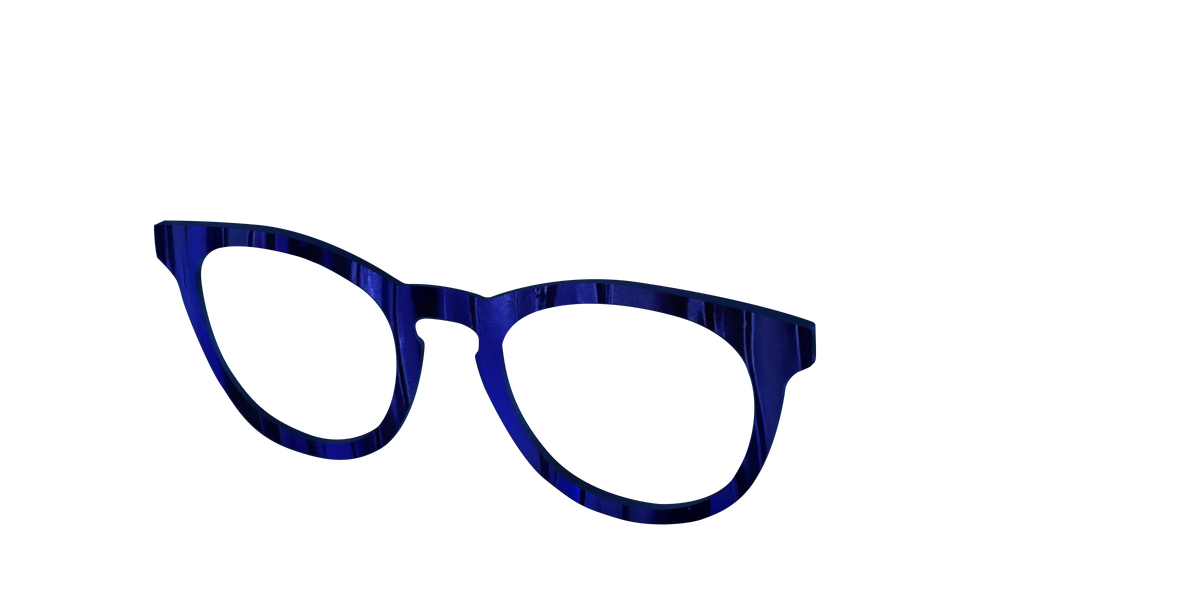 The Indigo Moire Stripes