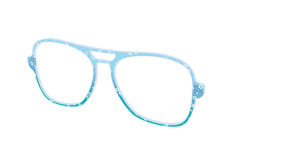 The Sky Blue Crystal with Daisy Glitter